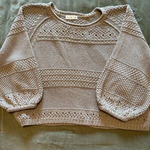 Gentle Fawn Textured Knit Sweater - Taupe